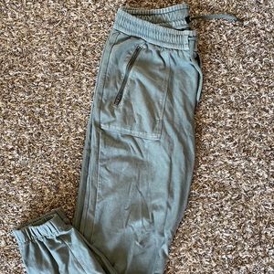 Athleta Farallon Joggers in Vintage Palm Green